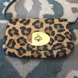 Animal Print Coach Purse Crossbody